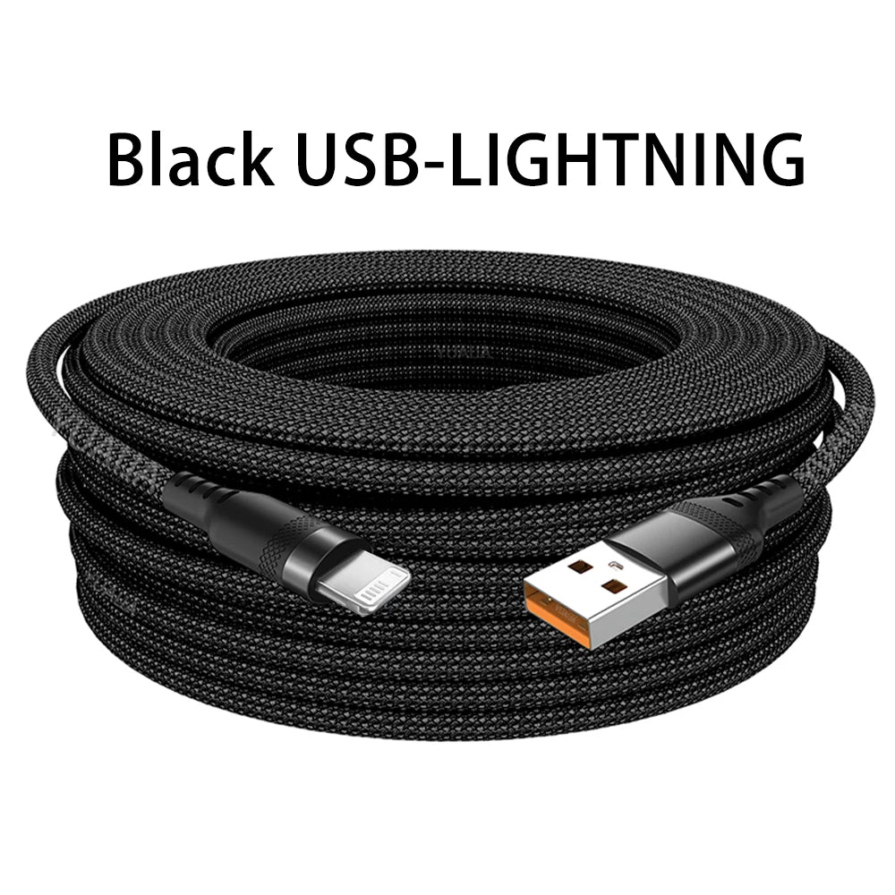 USB TYPE C Fast Charge Cable Android Micro USB line USB to LIGHTNING Extend Charging Cable for iPhone 14 Xiaomi OnePlus Samsung - Woof Glow Gear
