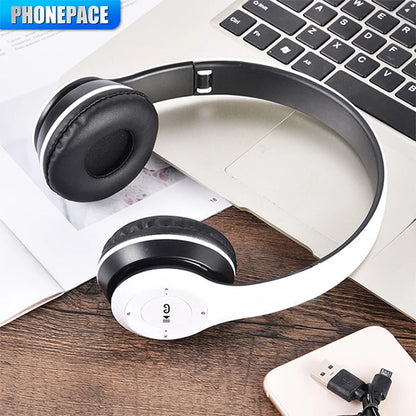 P47 Stereo Headset Bluetooth 5 0 Folding Series Wireless Sports Game Headset for iPhone XiaoMi - Woof Glow Gear