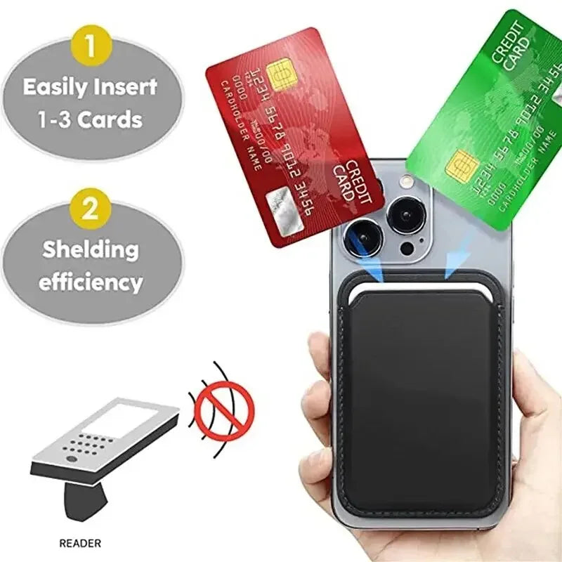 Leather Wallet Case For iPhone 15 Pro Max Magsafe Wallet Leather Compatible For iPhone 14 13 12 Card Holder with MagSafe Magnet - Woof Glow Gear
