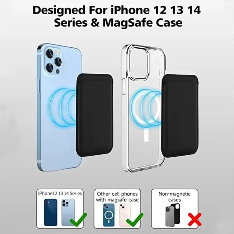 Leather Wallet Case Magentic Wallet Leather Compatible For iPhone 15 14 13 12 Pro Max Card Holder Magnet - Woof Glow Gear