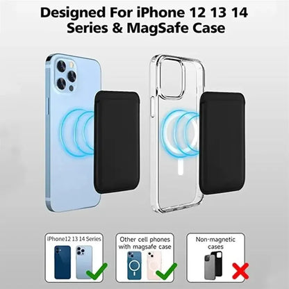 Leather Wallet Case Magentic Wallet Leather Compatible For iPhone 15 14 13 12 Pro Max Card Holder Magnet - Woof Glow Gear