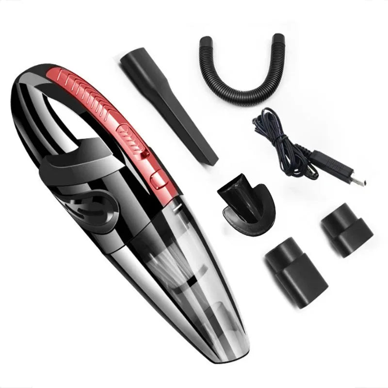 Car Vacuum Cleaner Handheld Wireless Charging Model High Power Small Car Interior Vacuum Cleaner 1 Set - Woof Glow Gear