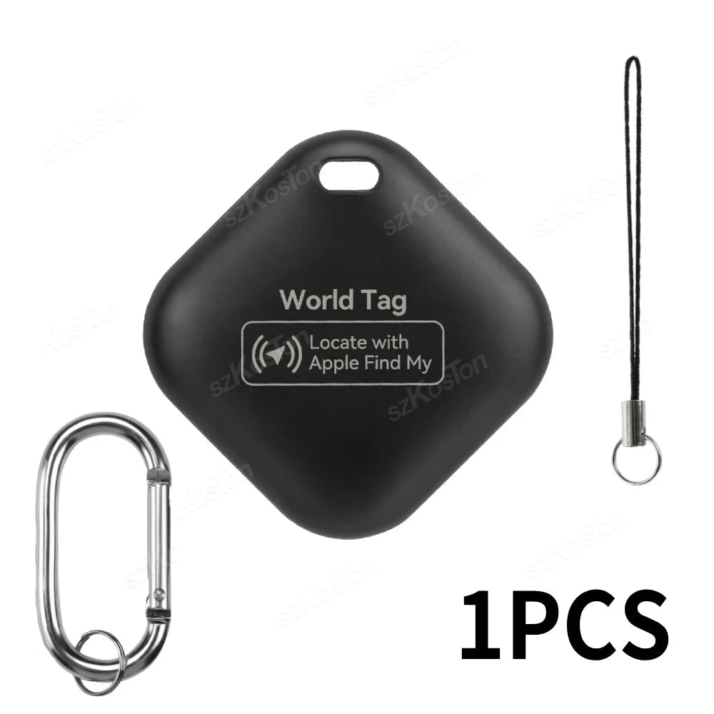 Mini GPS Tracker Compatible with iOS Find My APP Dog Cat Locator Child Finder Pet & Car Lost Tracker Smart iTag with Keychain - Woof Glow Gear