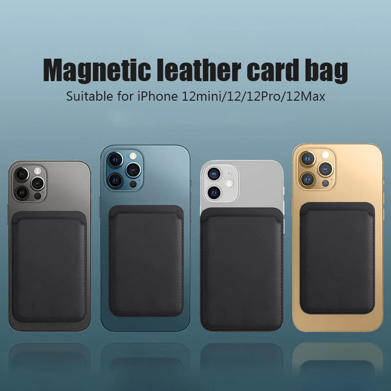 Leather Wallet Case For iPhone 15 Pro Max Magsafe Wallet Leather Compatible For iPhone 14 13 12 Card Holder with MagSafe Magnet - Woof Glow Gear