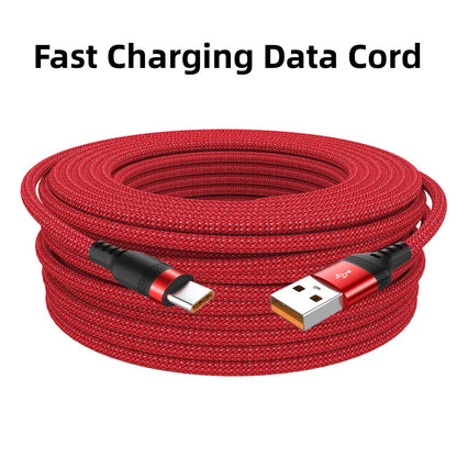 USB TYPE C Fast Charge Cable Android Micro USB line USB to LIGHTNING Extend Charging Cable for iPhone 14 Xiaomi OnePlus Samsung - Woof Glow Gear