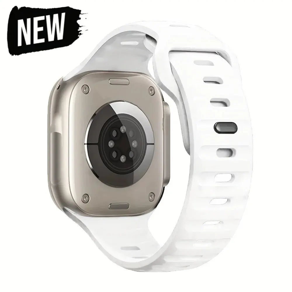 Soft Silicone Strap For Apple Watch Band Ultra 49mm 44mm 45mm 42mm 41mm 42mm 38mm Sport Watchband IWatch Serise 9 8 7 6 Bracelet - Woof Glow Gear