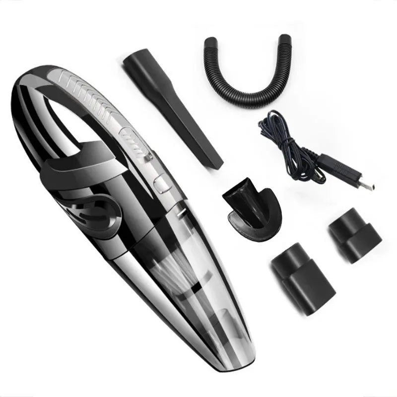 Car Vacuum Cleaner Handheld Wireless Charging Model High Power Small Car Interior Vacuum Cleaner 1 Set - Woof Glow Gear