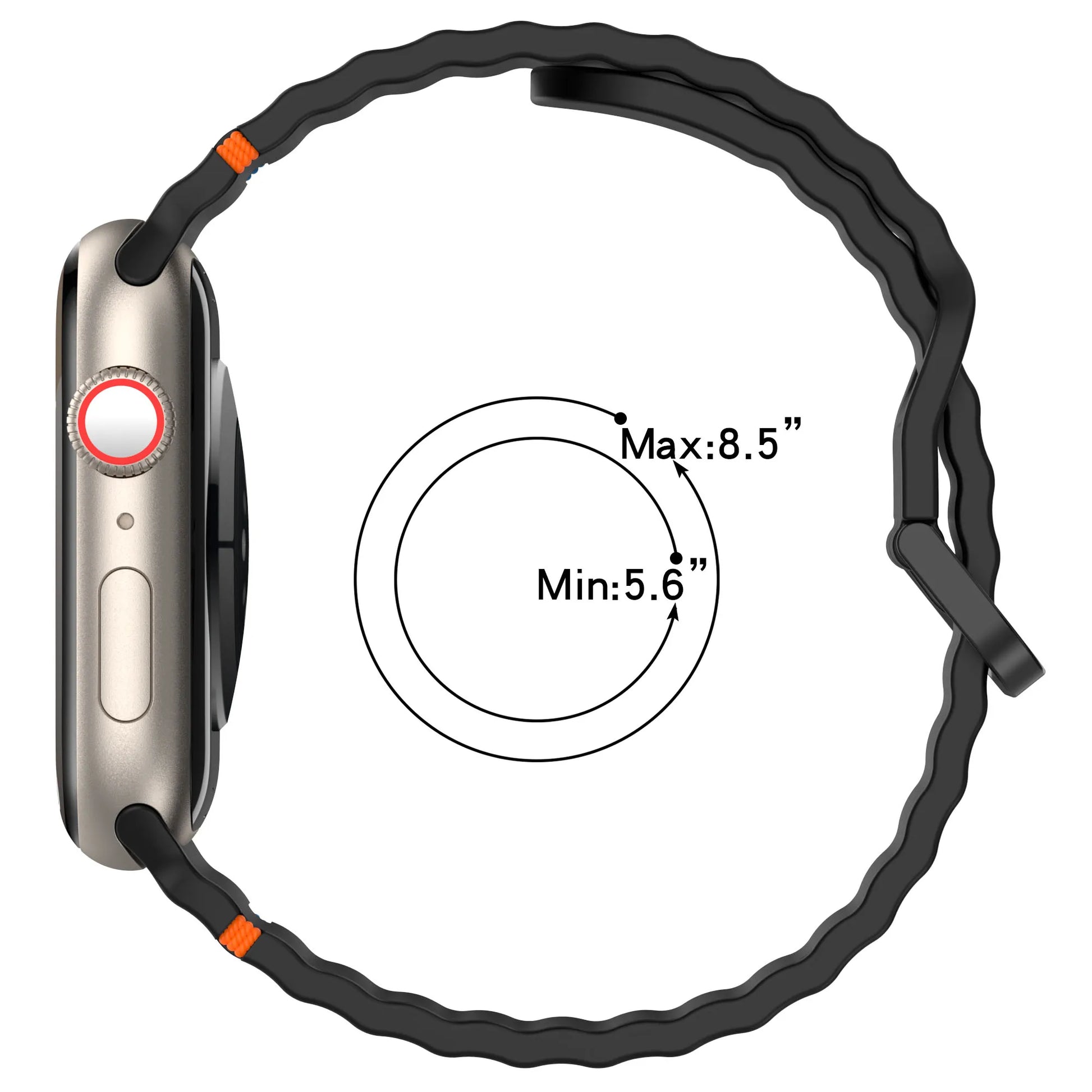 Silicone Strap for Apple watch Ultra Band 49mm 46mm 45mm 42mm 44mm 40mm 41mm correa bracelet belt iWatch series 10 9 8 6 7 5 SE - Woof Glow Gear
