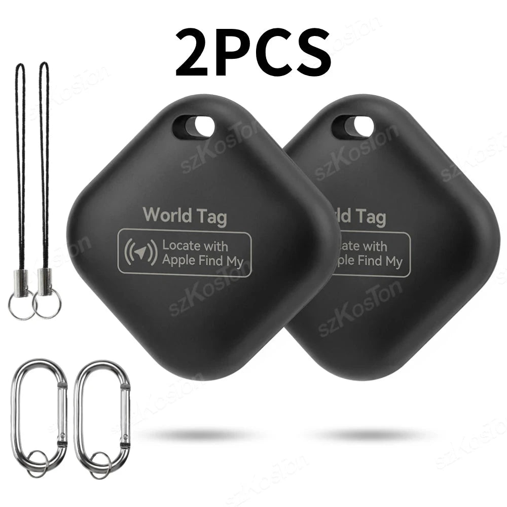 Mini GPS Tracker Compatible with iOS Find My APP Dog Cat Locator Child Finder Pet & Car Lost Tracker Smart iTag with Keychain - Woof Glow Gear