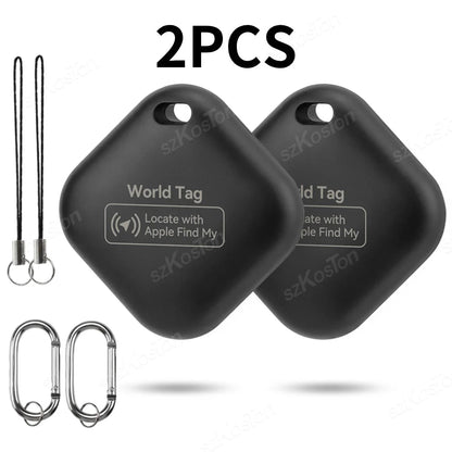 Mini GPS Tracker Compatible with iOS Find My APP Dog Cat Locator Child Finder Pet & Car Lost Tracker Smart iTag with Keychain - Woof Glow Gear