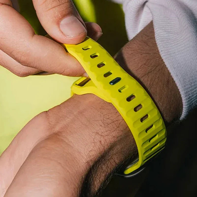 Soft Silicone Strap For Apple Watch Band Ultra 49mm 44mm 45mm 42mm 41mm 42mm 38mm Sport Watchband IWatch Serise 9 8 7 6 Bracelet - Woof Glow Gear
